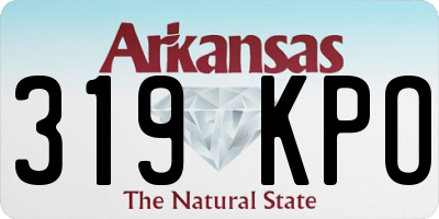 AR license plate 319KPO