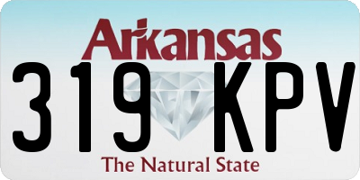 AR license plate 319KPV