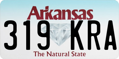AR license plate 319KRA