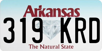 AR license plate 319KRD