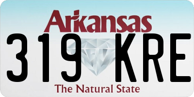 AR license plate 319KRE