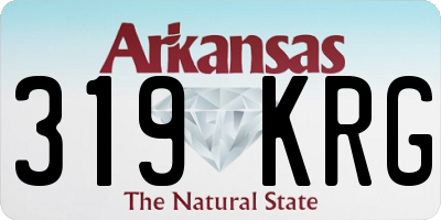 AR license plate 319KRG
