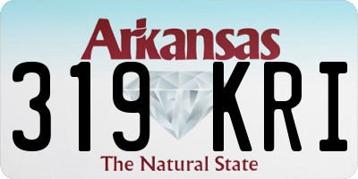 AR license plate 319KRI