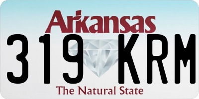 AR license plate 319KRM