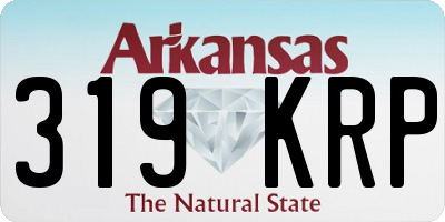 AR license plate 319KRP
