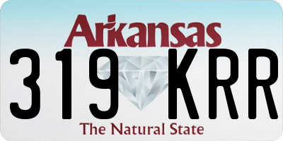 AR license plate 319KRR
