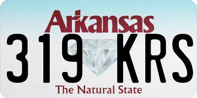 AR license plate 319KRS