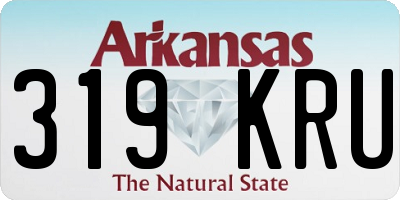 AR license plate 319KRU