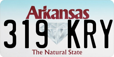 AR license plate 319KRY