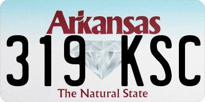 AR license plate 319KSC