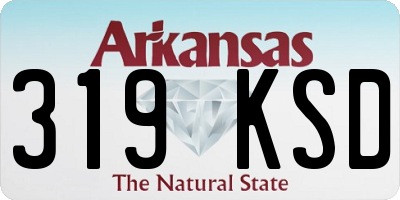 AR license plate 319KSD