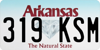 AR license plate 319KSM