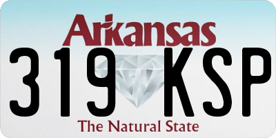 AR license plate 319KSP
