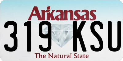 AR license plate 319KSU