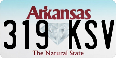 AR license plate 319KSV