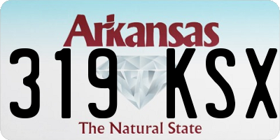 AR license plate 319KSX
