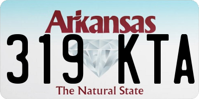 AR license plate 319KTA