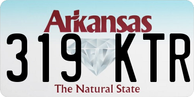 AR license plate 319KTR