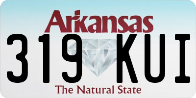 AR license plate 319KUI