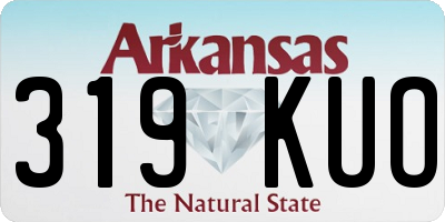 AR license plate 319KUO