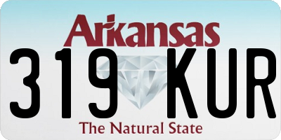 AR license plate 319KUR
