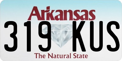 AR license plate 319KUS