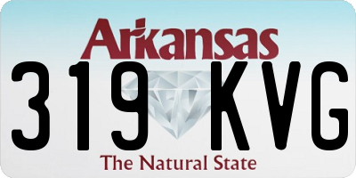 AR license plate 319KVG