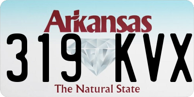 AR license plate 319KVX