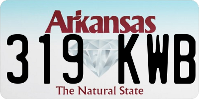 AR license plate 319KWB