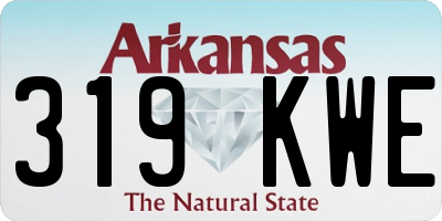 AR license plate 319KWE