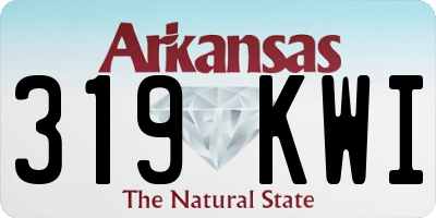 AR license plate 319KWI