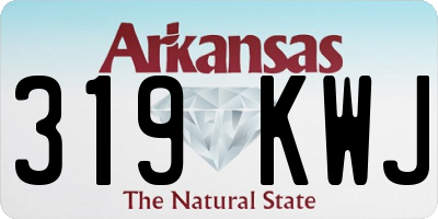 AR license plate 319KWJ