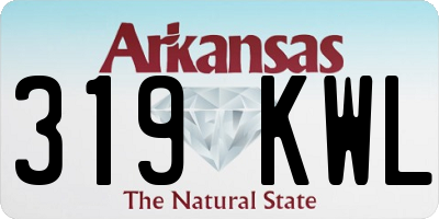AR license plate 319KWL