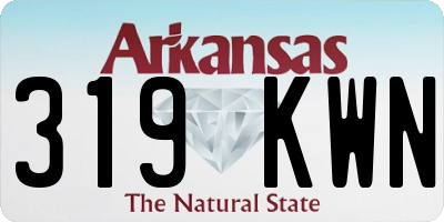 AR license plate 319KWN