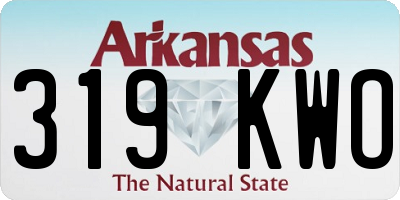 AR license plate 319KWO