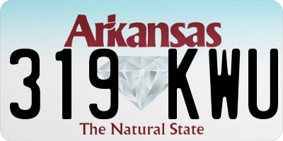 AR license plate 319KWU