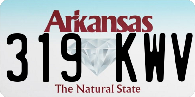 AR license plate 319KWV
