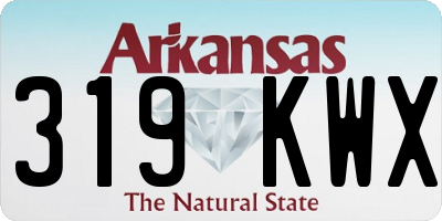 AR license plate 319KWX