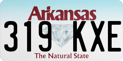 AR license plate 319KXE