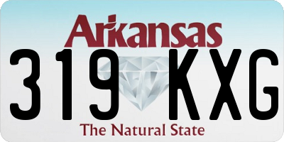 AR license plate 319KXG