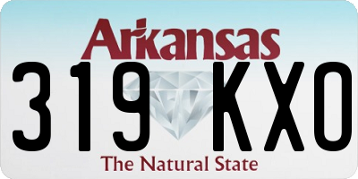 AR license plate 319KXO