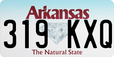 AR license plate 319KXQ