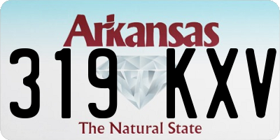 AR license plate 319KXV