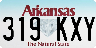 AR license plate 319KXY