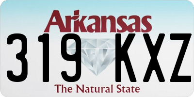 AR license plate 319KXZ