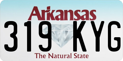 AR license plate 319KYG