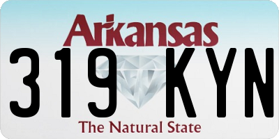 AR license plate 319KYN