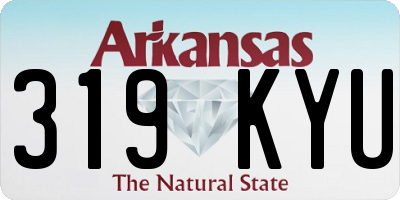 AR license plate 319KYU
