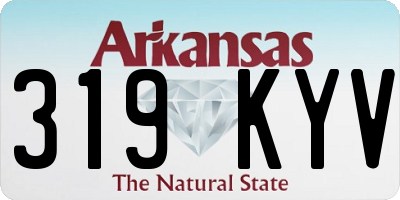 AR license plate 319KYV