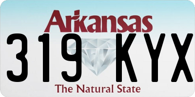 AR license plate 319KYX